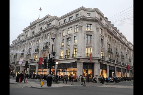 Queues outside the Regent Street store